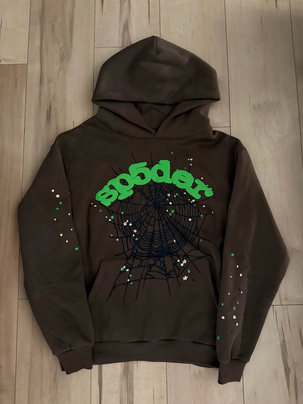 Sp5der Hoodie (Brown & Green)